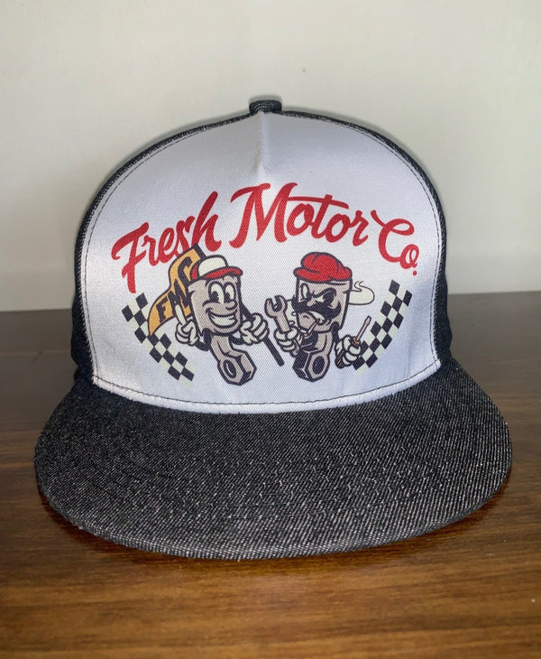 PISTON PETE & BAD KNOCK ROD TRUCKER HAT